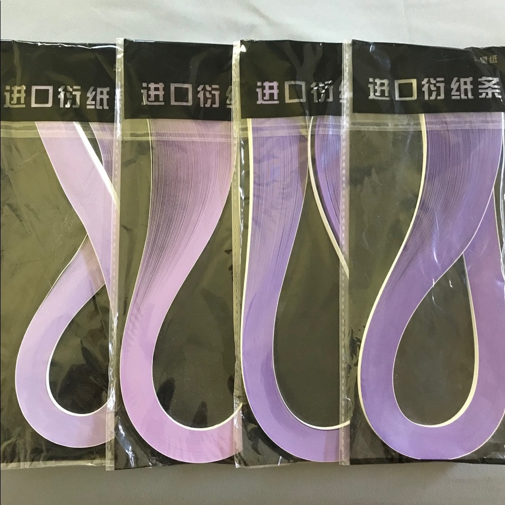 Purple & Green quilling paper